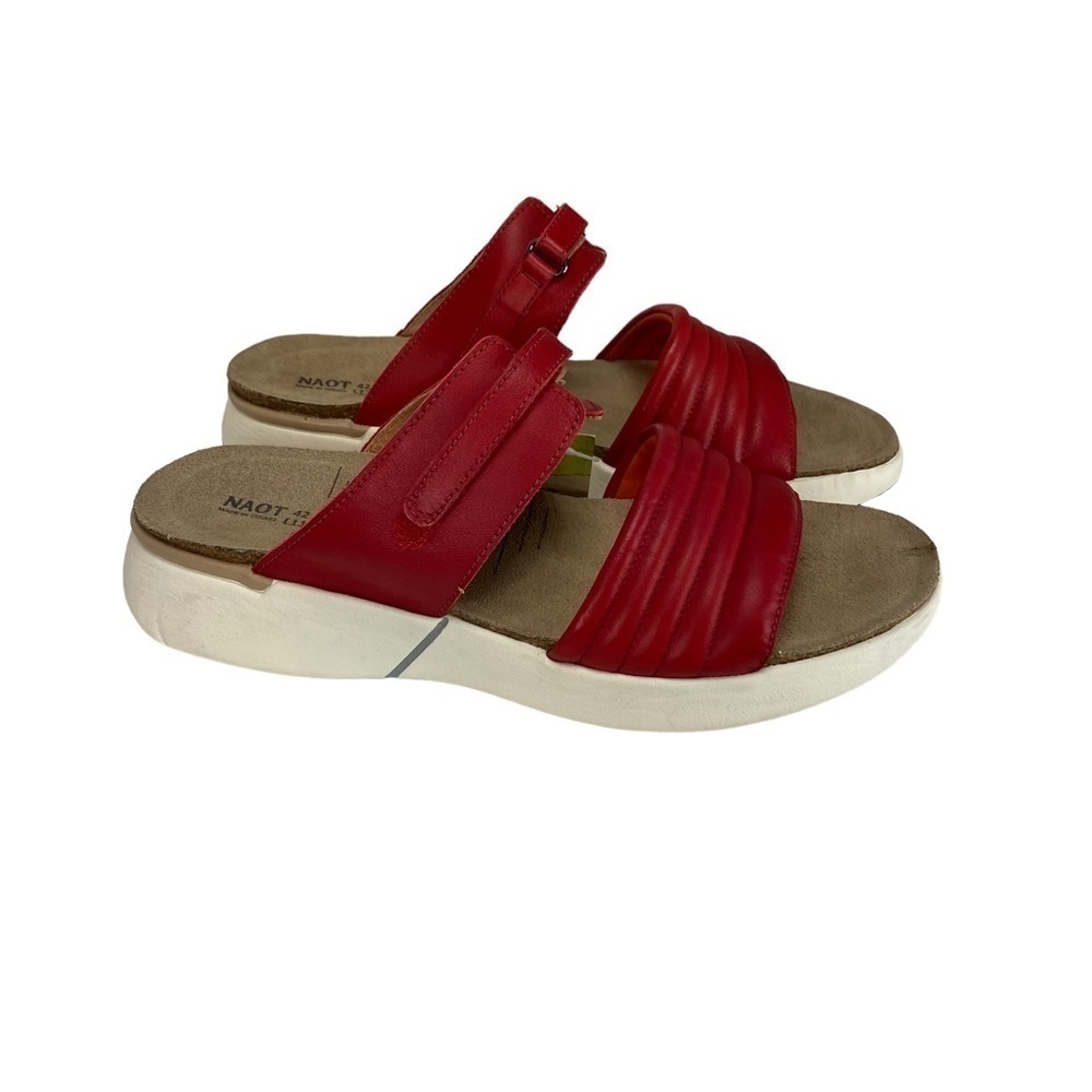 Naot Athena Vesta Kiss Red Leather Sandal 42 US 11